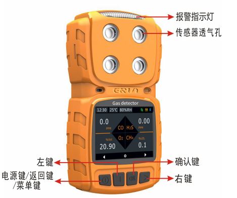 便携式扩散型VOCs气体报警仪